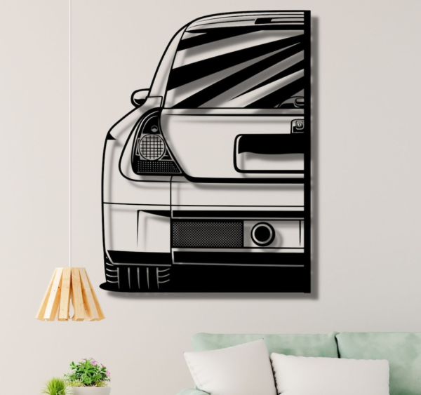 Renault Clio V6 Silhouette Wood Wall Decor