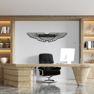 Aston Martin Logo Wood Wall Decor