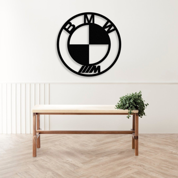 BMW M3 Logo Wood Wall Decor