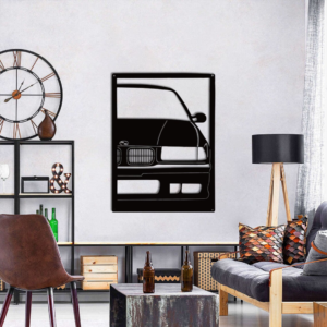 BMW Silhouette Wood Wall Decor