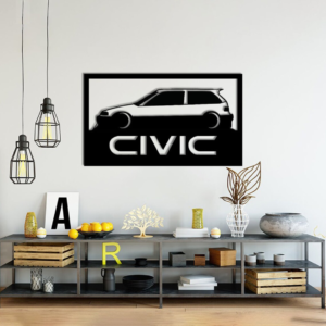 Civic Silhouette Wood Wall Decor