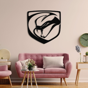 Dodge Viper Logo Wood Wall Decor