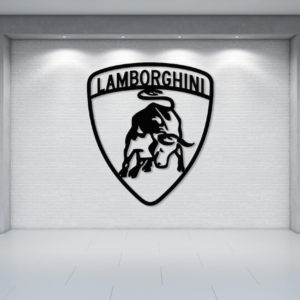 LAMBORGHINI Logo Wood Wall Decor