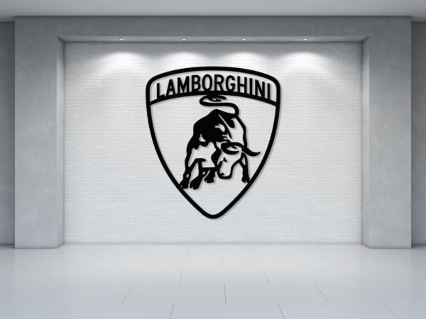 LAMBORGHINI Logo Wood Wall Decor
