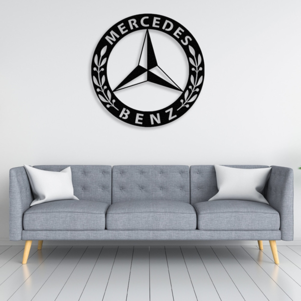 Mercedes Benz Logo Wood wall decor