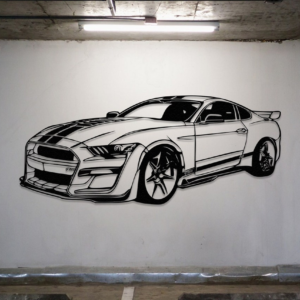 Mustang GT Silhouette Wood Wall decor