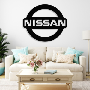 NISSAN logo wood wall decor