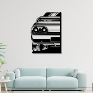 Nissan SKYline R32 Silhouette Back Wood Wall Decor