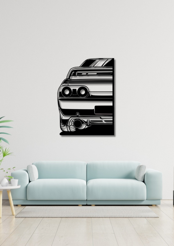 Nissan SKYline R32 Silhouette Back Wood Wall Decor