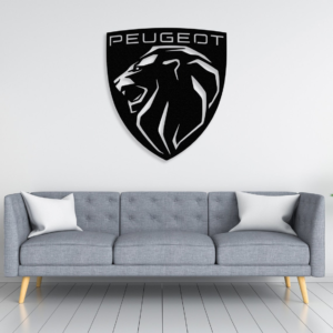 PEUGEOT logo wood wall decor