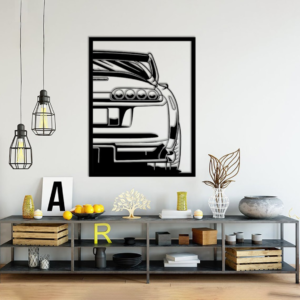 Supra Car Silhouette Wood Wall Decor