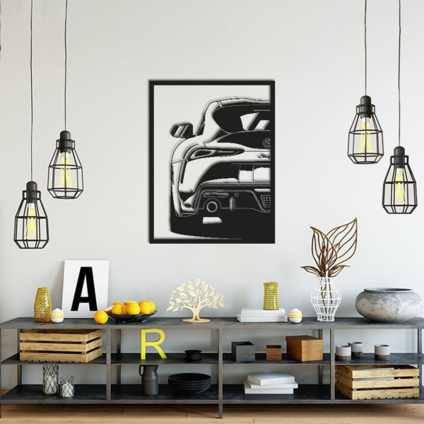 Supra MK4 Silhouette Wood Wall Decor