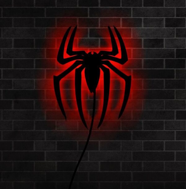 Spider Man Logo LED Silhouette