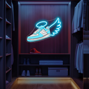 Angel Wing Shoe UV Neon Sign