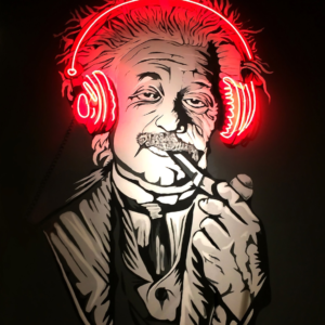 G-Einstein UV Neon Sign