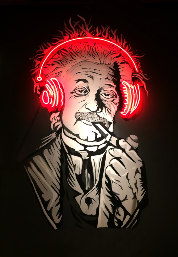 G-Einstein UV Neon Sign