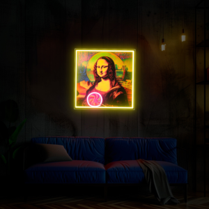 Mona Lisa UV Neon sign