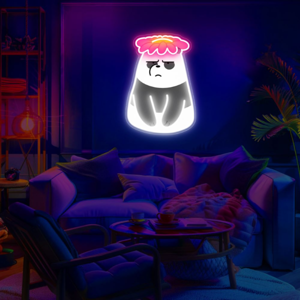 We Bare Bears Panda UV Neon Sign