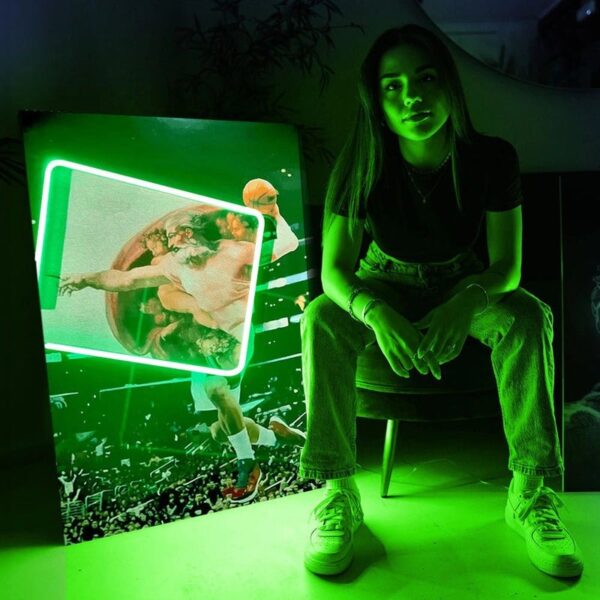 Creation of Adam Basketball UV Neon Sign - Image 2