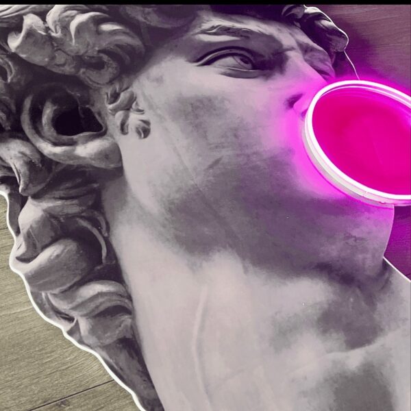 David Bubblegum Pop UV Neon Sign - Image 2