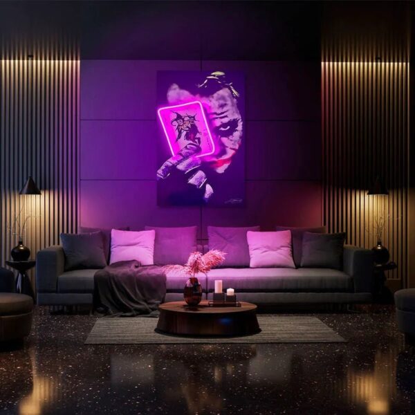 Joker Card UV Neon Sign