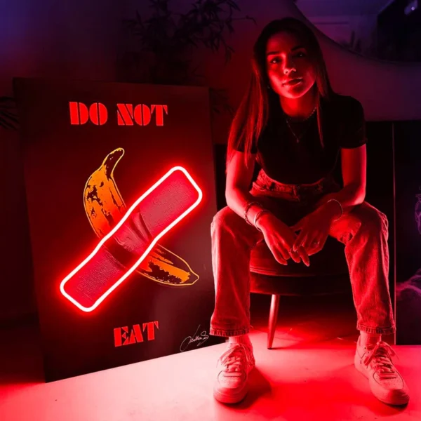 Don't Eat the Banana’ UV Neon Sign-V2 - Image 3