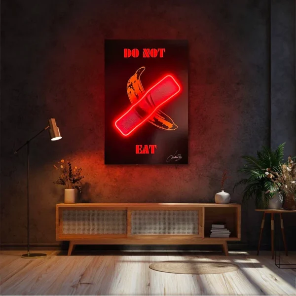 Don't Eat the Banana’ UV Neon Sign-V2