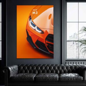 BMW- Acrylic Neon LEDs Poster