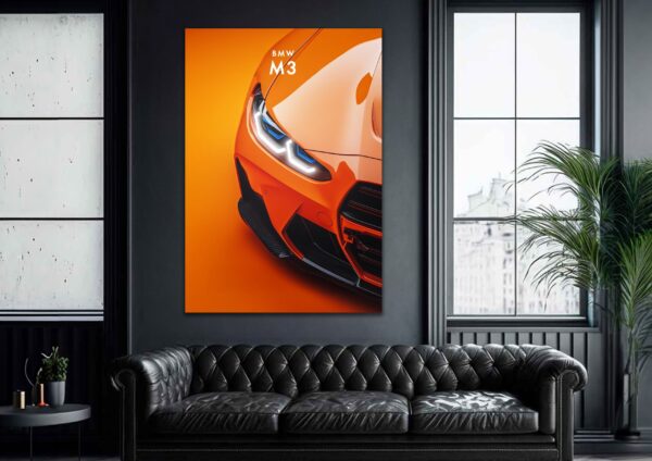 BMW- Acrylic Neon LEDs Poster