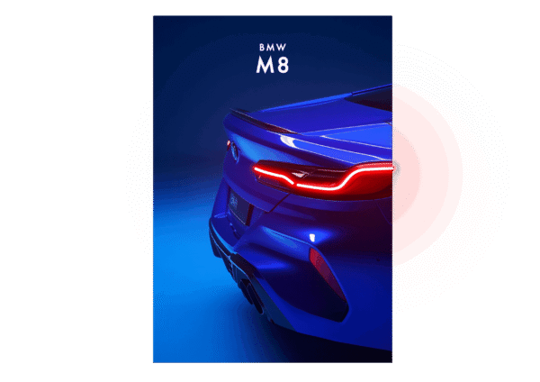 BMW M8 – UV Neon Poster