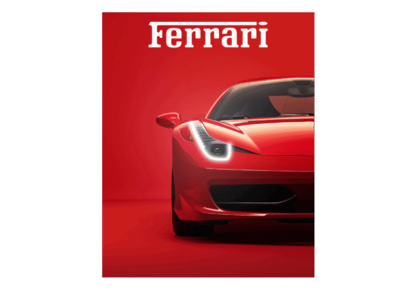 FERRARI – UV Neon Poster