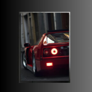 Ferrari F40 NEON Poster
