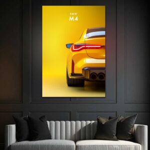 BMW M4 – UV Neon Poster