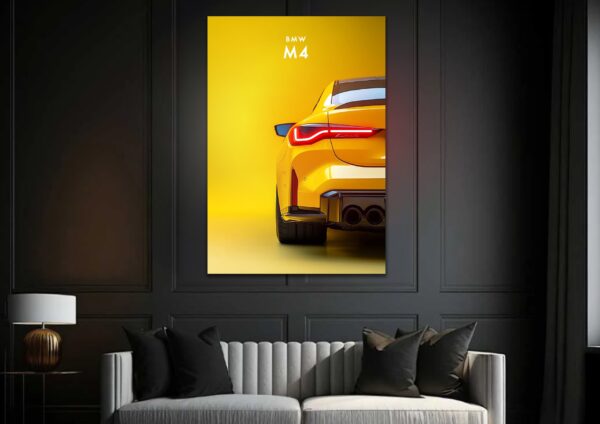 BMW M4 – UV Neon Poster