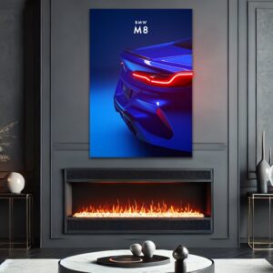 BMW M8 – UV Neon Poster