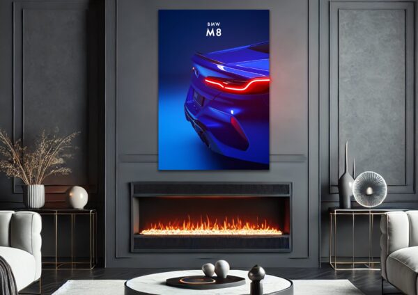 BMW M8 – UV Neon Poster