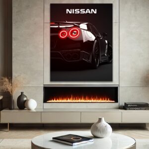 NISSAN GTR UV Neon Poster