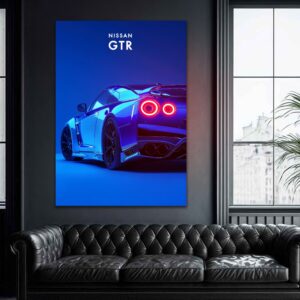 NISSAN GTR – UV Neon Poster