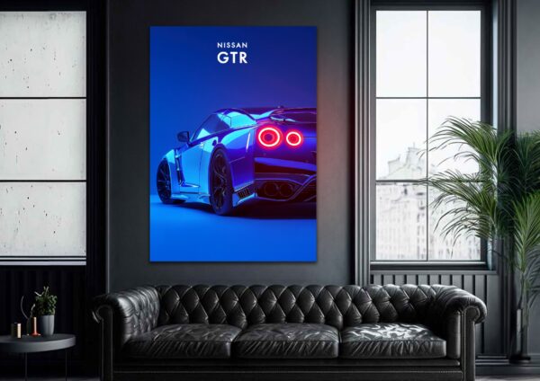 NISSAN GTR – UV Neon Poster