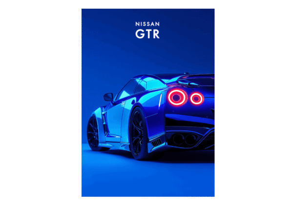 NISSAN GTR – UV Neon Poster